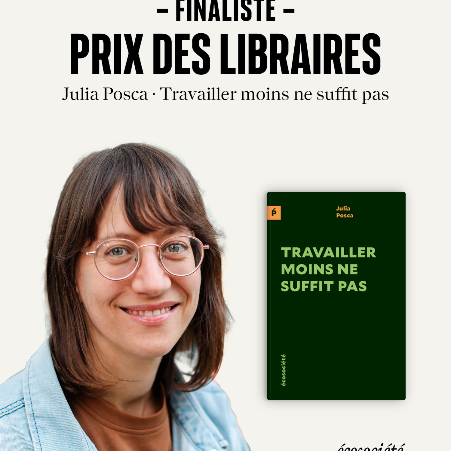 Julia Posca finaliste au Prix des Libraires !